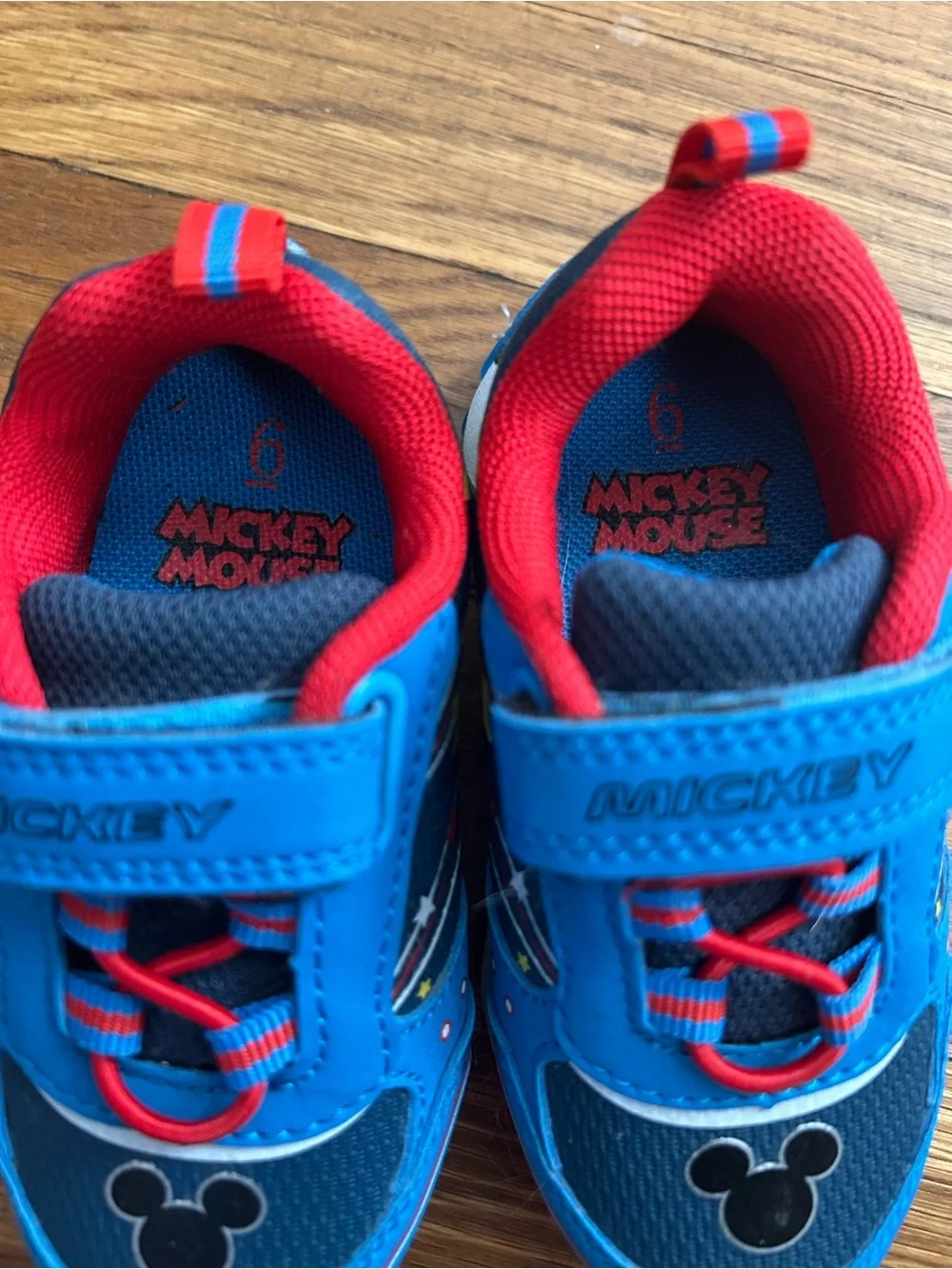 Mickey Mouse Blue and Red Light-Up Sneakers